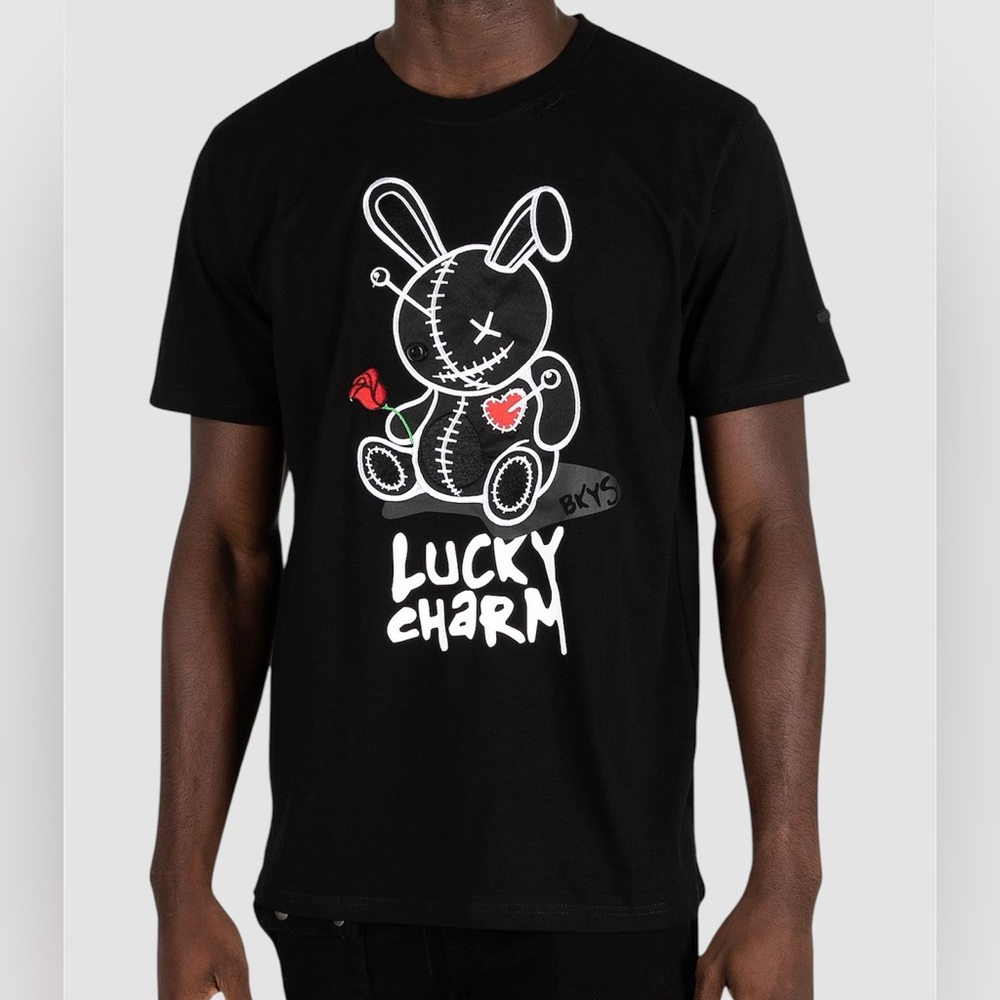 BKYS Men's Black Lucky Charm T-Shirt